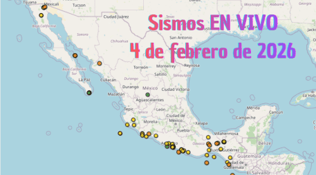 Sismos en México | EN VIVO | 4 de febrero de 2026. ESPECIAL / SSN