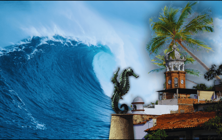 El Servicio Meteorológico Nacional también advirtió que este miércoles se prevé mar de fondo de 2.0 a 3.0 metros de altura en las costas de Jalisco. ESPECIAL / CANVA