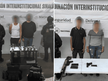 La detención de los presuntos involucrados en el secuestro de los trabajadores ocurre días después de que Harfuch, asegurara que el Gobierno de México "no va a parar" hasta dar con el paradero de los mineros. ESPECIAL/ Secretaría de Seguridad Pública del Estado de Sinaloa