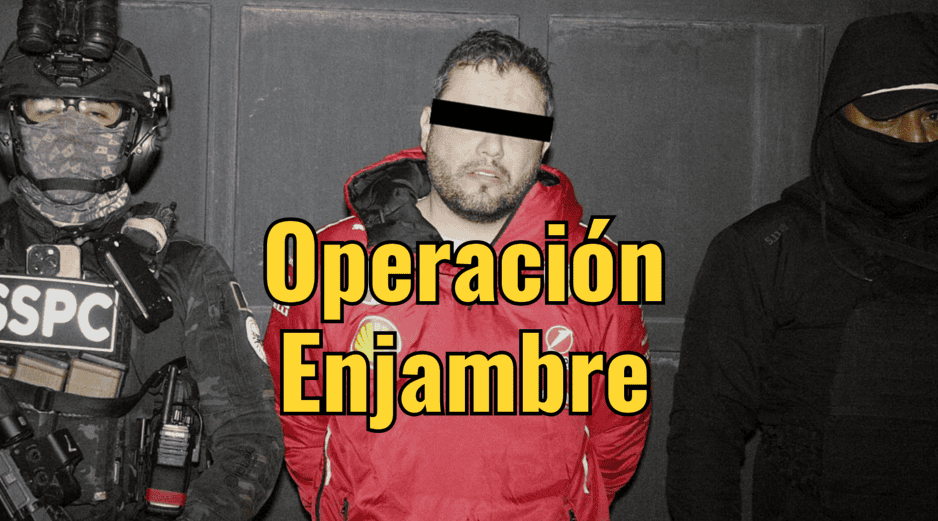 El 22 de noviembre 2024, Omar García Harfuch dio a conocer la llamada Operación Enjambre. EFE / SECRETARIA DE SEGURIDAD Y PROTECCIÓN CIUDADANA DE MÉXICO