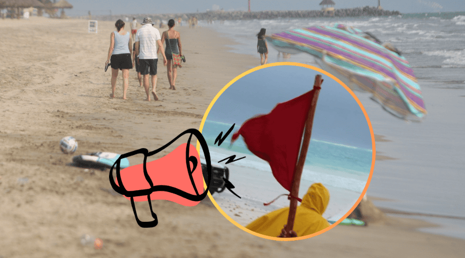 El personal de guardavidas de esta unidad informó que diversas playas de Puerto Vallarta se encuentran con acceso restringido al mar. EL INFORMADOR / NTX / ARCHIVO