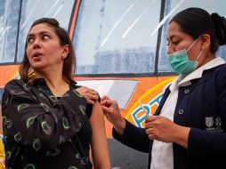 Se implementan jornadas de vacunación en estaciones del Metro, Metrobús, Cablebús y otros sistemas de transporte. SUN/S. Reyes