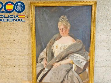 Cuadro de Joaquín Sorolla, “La Chata”, recuperado por la Policía. EFE