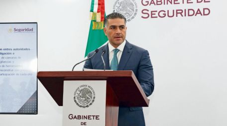 Omar García Harfuch. El secretario de Seguridad informó que la Operación Enjambre ha derivado en la detención de 67 servidores públicos. ESPECIAL