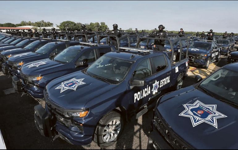 Elementos de la Policía Federal participan en acciones de vigilancia y combate a la extorsión como parte del Operativo Enjambre en Michoacán. ESPECIAL