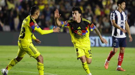 El América llegó a 8 puntos en el torneo; los Rayados se quedaron con 7. SUN/C. Mejía