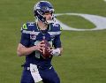 Sam Darnold, el quarterback de los Seahawks, logró liderar a su equipo a la victoria. EFE
