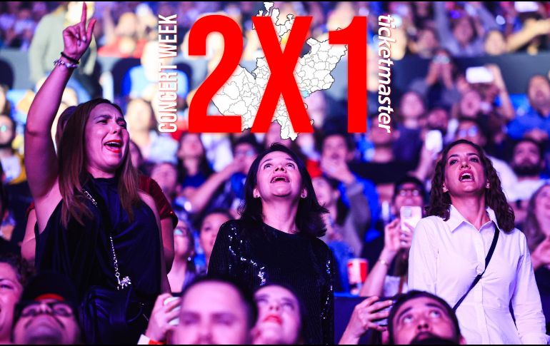 Todos estos conciertos en Guadalajara se encuentran al 2x1 en Ticketmaster por el Concert Week. EL INFORMADOR / ARCHIVO