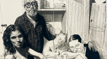 Escenas domésticas reconocibles se presentan despojadas de intimidad, obligando al espectador a detenerse en gestos mínimos y silencios prolongados. CORTESÍA