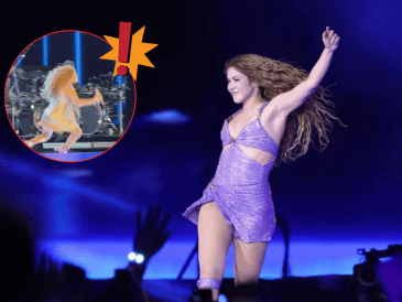 Shakira se cae en pleno escenario y se viraliza en redes. EFE / ARCHIVO / ESPECIAL / TIKTOK