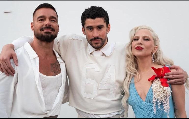 Ricky Martin compartió el impacto que tuvo en él el espectáculo de medio tiempo del Super Bowl en el que fue invitado de Bad Bunny junto con Lady Gaga. EFE/@ladygaga