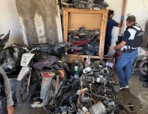 En la intervención en Lagos de Moreno, se aseguraron 18 motocicletas; varias contaban con reporte de robo. ESPECIAL
