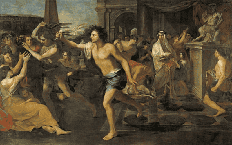 &nbsp;Fiestas lupercales, óleo sobre lienzo de Andrea Camassei. (1635).