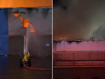 Hasta el momento, autoridades informaron que no se reportan personas lesionadas y que la situación se encuentra controlada. ESPECIAL / FACEBOOK Departamento de Bomberos de Hermosillo