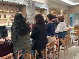 Durante una masterclass de Nespresso Vertuo Pop / Foto: Cortesía