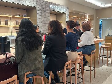 Durante una masterclass de Nespresso Vertuo Pop / Foto: Cortesía