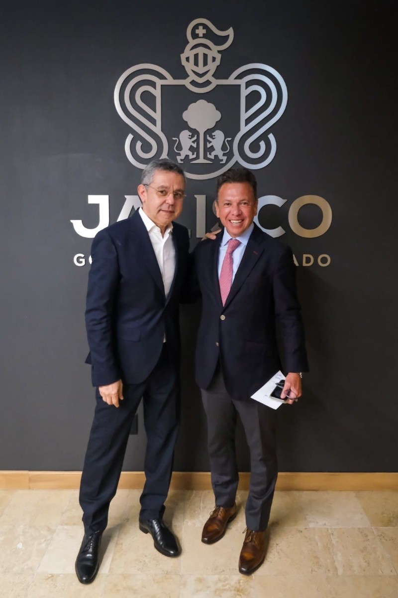 &nbsp;Pablo Lemus durante su encuentro con César Yañez, subsecretario de Gobernación del Gobierno de México.