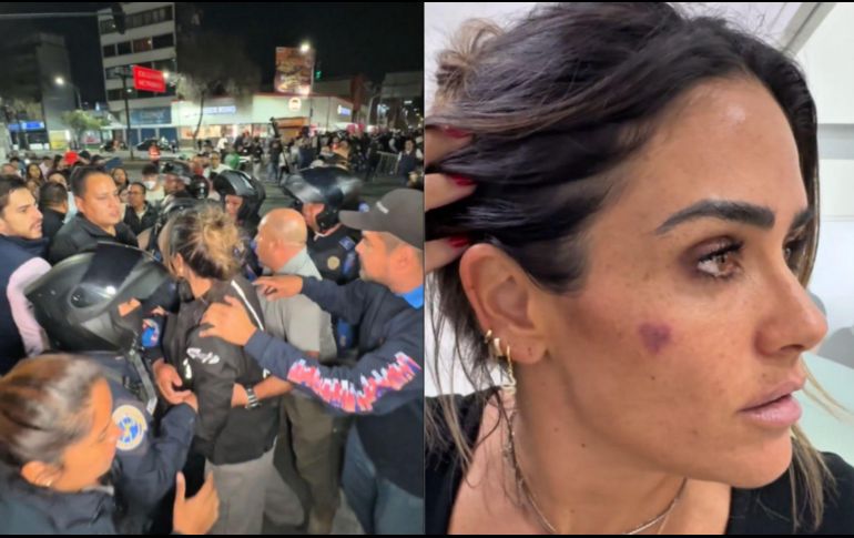 Rojo de la Vega acudió a la Fiscalía capitalina para presentar una denuncia tras los hechos registrados. X/@AlessandraRdlv/ESPECIAL