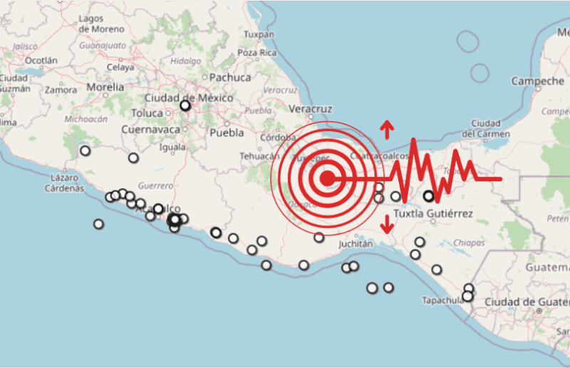 &nbsp;Sismo en Veracruz. ESPECIAL / SSN