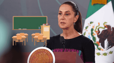 Sheinbaum recordó que la Nueva Escuela Mexicana se implementó en 2018 bajo el gobierno de Andrés Manuel López Obrador. SUN / ARCHIVO