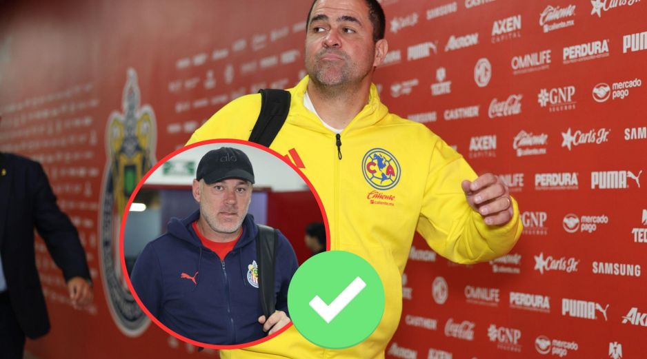 El brasileño, en un acto de humildad, reconoció ante la prensa que el argentino está haciendo un gran trabajo en Chivas en el Clausura 2026. Imago7 / ARCHIVO