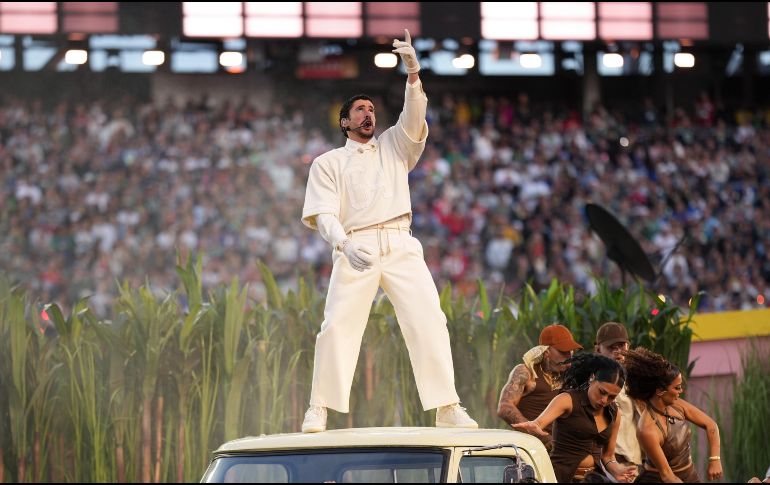 El show de Bad Bunny en el medio tiempo fue cuestionado por sectores conservadores. AP/ARCHIVO