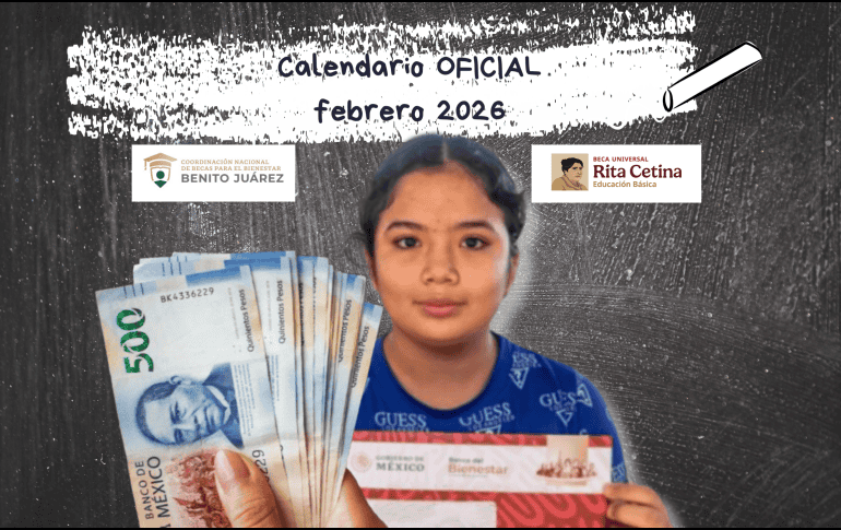 Los pagos del bimestre enero-febrero 2026 de la Beca Rita Cetina y Benito Juárez iniciaron el pasado lunes 16 de febrero. ESPECIAL / PROGRAMAS PARA EL BIENESTAR