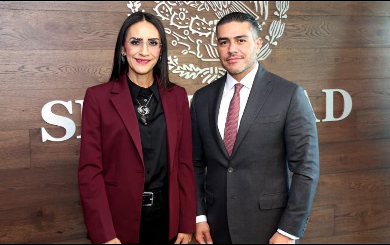 Esta es la segunda reunión que sostiene la alcaldesa con el titular de la SSPC. ESPECIAL / Ayuntamiento de Tlaquepaque