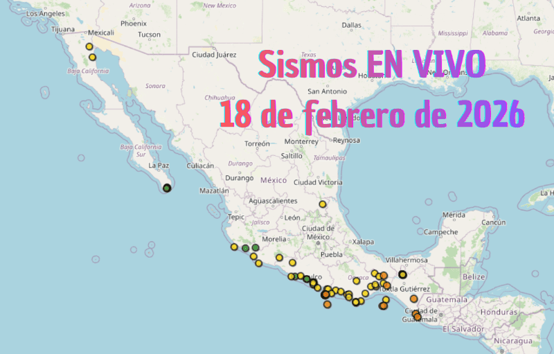 &nbsp;Monitoreo EN VIVO de los temblores en México. ESPECIAL / SSN