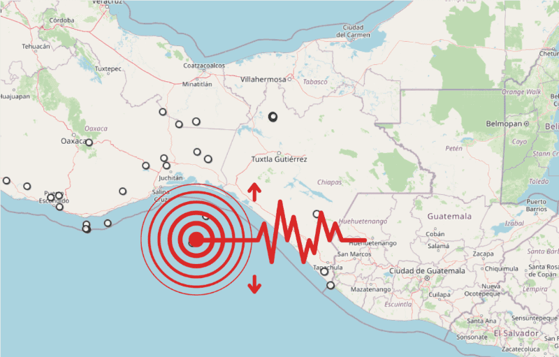 &nbsp;Sismo en Oaxaca. ESPECIAL / SSN