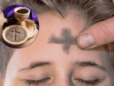 La marca de ceniza sobre la frente funciona como un signo externo de arrepentimiento. CANVA