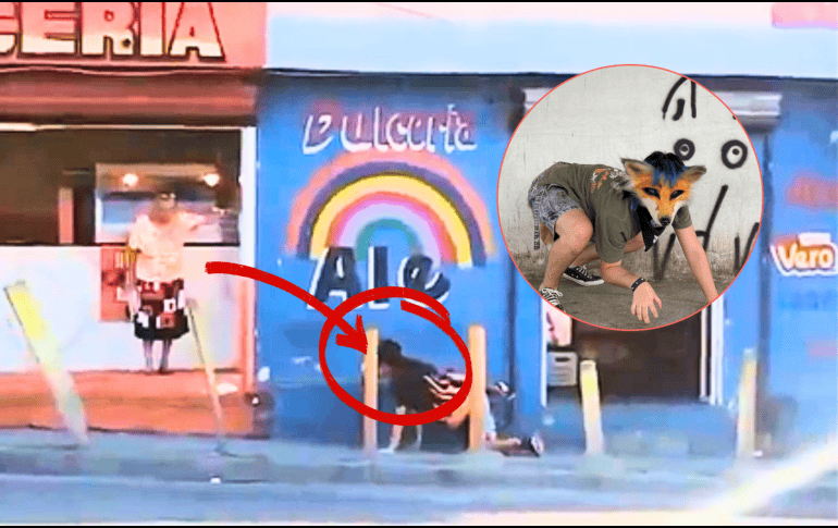 La acción fue observada por una mujer que se encontraba en un negocio cercano. X/@TuTiaSandra