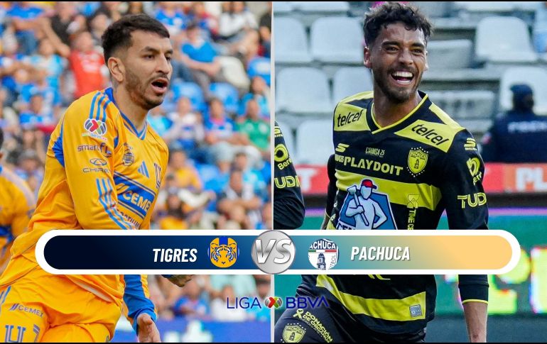 Tigres y Pachuca se enfrentan en el Estadio Universitario por la Jornada 7 del Clausura 2026. ESPECIAL / IMAGO7 y CANVA