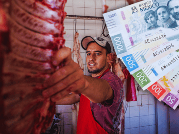 Los precios de la carne de res se incrementaron 16.5% en enero con respecto al mismo mes del año pasado, mientras el cerdo aumentó 3.6% y el pollo se abarató 1.4 por ciento. ESPECIAL / CANVA