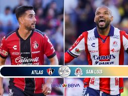 Atlas y San Luis se enfrentan en el Estadio Jalisco este sábado. ESPECIAL / IMAGO7 y CANVA