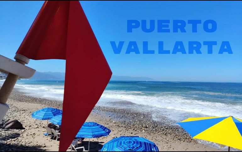 Así se encuentran las playas de Puerto Vallarta este viernes 20 de febrero de 2026. ESPECIAL / FACEBOOK Protección Civil y Bomberos Puerto Vallarta