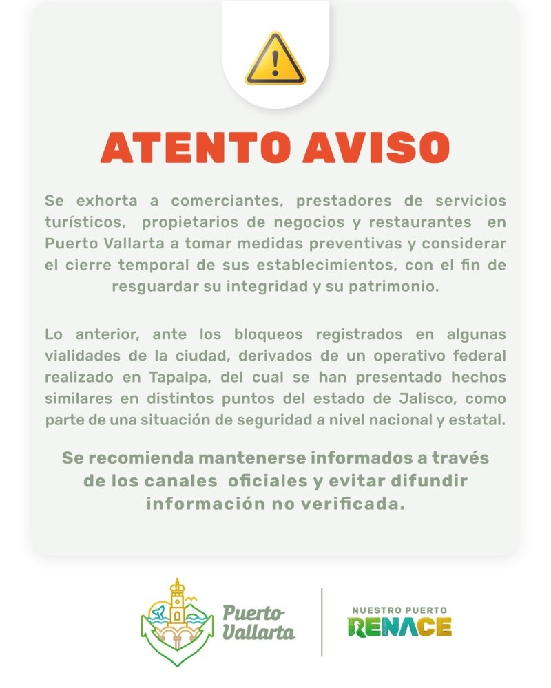 FACEBOOK / Gobierno Municipal de Puerto Vallarta&nbsp;