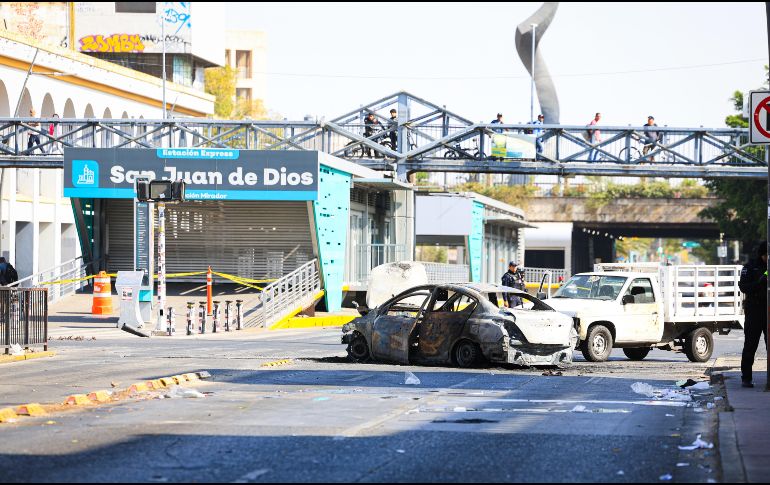 Se contabilizan 65 bloqueos ubicados en carreteras federales, estatales y vialidades urbanas estratégicas, indicó el Gabinete Federal. EL INFORMADOR / J. ACOSTA