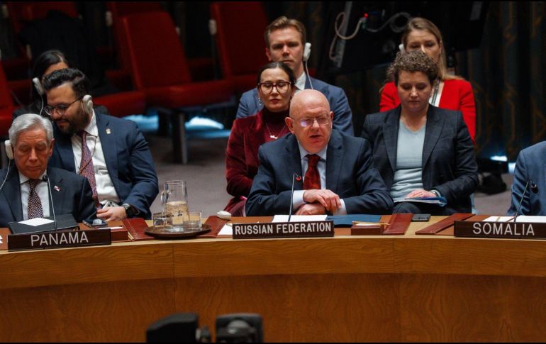 Vasily Nebenzya, representante Permanente de Rusia ante las Naciones Unidas (ONU). EFE/Olga Fedorova