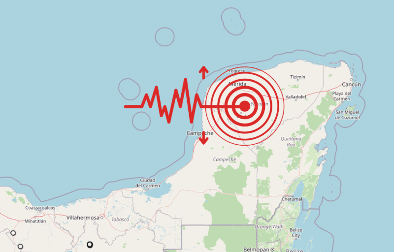 Sismo en Yucatán. ESPECIAL / SSN&nbsp;