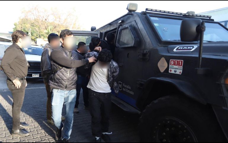 La totalidad de estos detenidos fue capturada en flagrancia por distintas corporaciones de seguridad en varias colonias del Estado y se le llevó a un complejo penitenciario ayer, 24 de febrero. CORTESÍA / Fiscalía de Jalisco