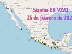EN VIVO | Sismos en México | Jueves 26 de febrero. ESPECIAL / SSN