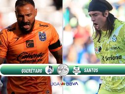 Querétaro y Santos buscan puntos urgentes en la J8. ESPECIAL / IMAGO7 y CANVA