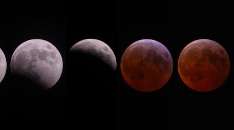 Durante la fase total, la atmósfera terrestre actúa como un filtro: desvía y deja pasar únicamente la luz rojiza del Sol. NASA