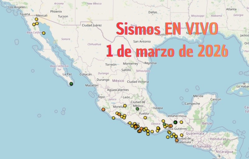 EN VIVO | Sismos en México | Domingo 1 de marzo. ESPECIAL / SSN
