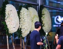 El cuerpo del capo llegó alrededor de las 9:40 horas a las instalaciones del recinto funerario. EL INFORMADOR/ J. ACOSTA.