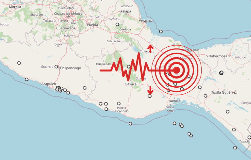 &nbsp;Sismo en Veracruz. ESPECIAL / SSN