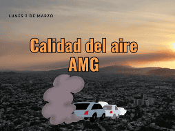 El índice más alto de calidad del aire registrado en el AMG hoy 2 de marzo es en Santa Fe con 105 puntos IMECA. EL INFORMADOR / ARCHIVO