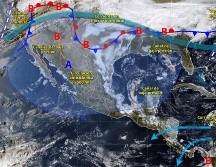 Estas condiciones podrían ocasionar descargas eléctricas, granizo, incremento en niveles de ríos y arroyos, así como deslaves e inundaciones en zonas bajas. ESPECIAL/ SMN.
