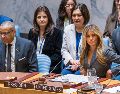 La primera dama de Estados Unidos, Melania Trump, presidió este lunes una sesión del Consejo de Seguridad de la ONU. EFE/ A. Colmenares.